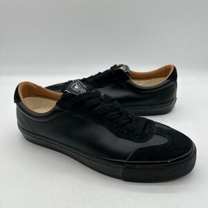 Chris Milic Mens Size 11 Last Resort AB VM001 Black Leather Suede Skate Sneakers